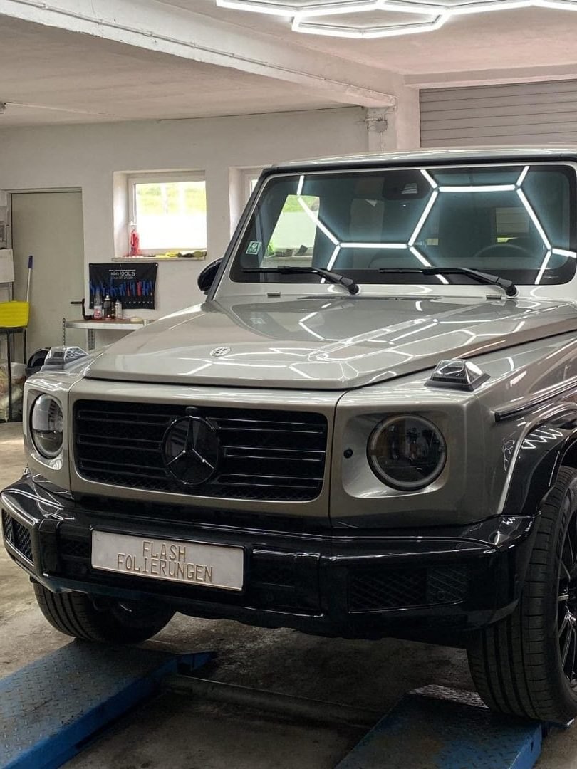 Mercedes-Benz G-Klasse mit transparenter Lackschutzfolie